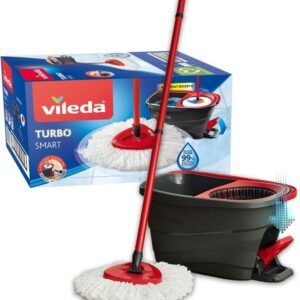 VILEDA Turbo Smart limpieza con fregona completa y cubo con escurridor